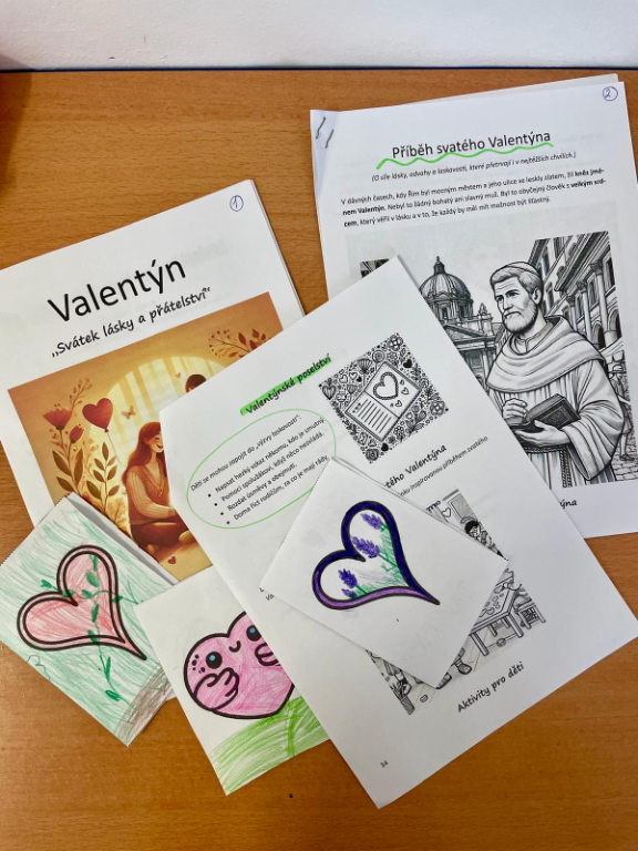 Valentýn v první a druhé třídě