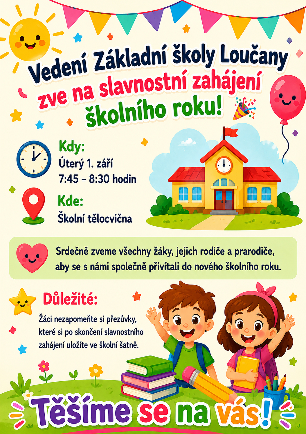 Zahájení školního roku 2026/ 2027